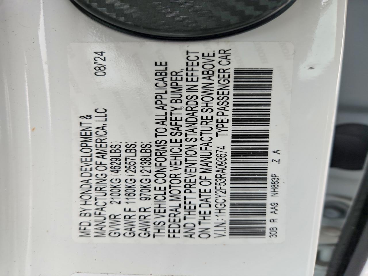 2024 HONDA ACCORD HYBRID SPORT photo 23