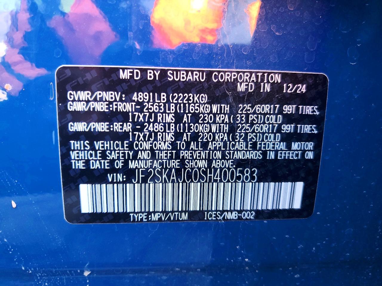 2025 SUBARU FORESTER WILDERNESS photo 13
