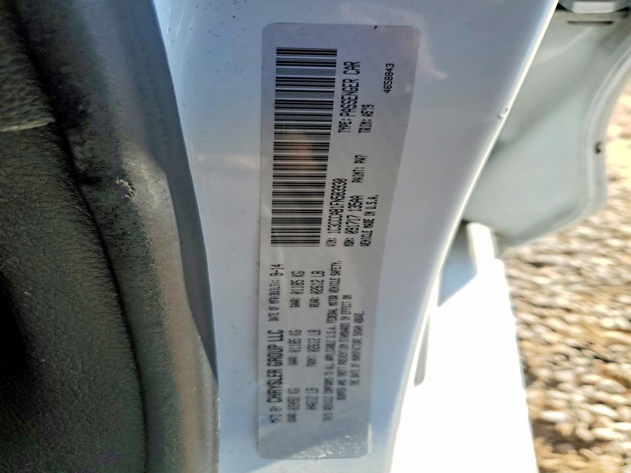 2015 CHRYSLER 200 LIMITED photo 23