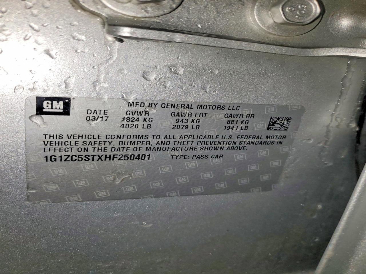 2017 CHEVROLET MALIBU LS photo 23
