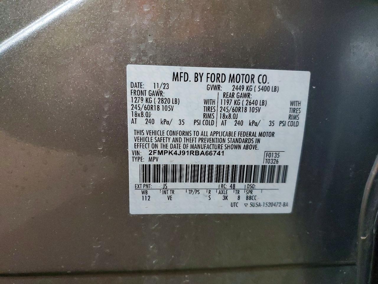 2024 FORD EDGE SEL photo 27