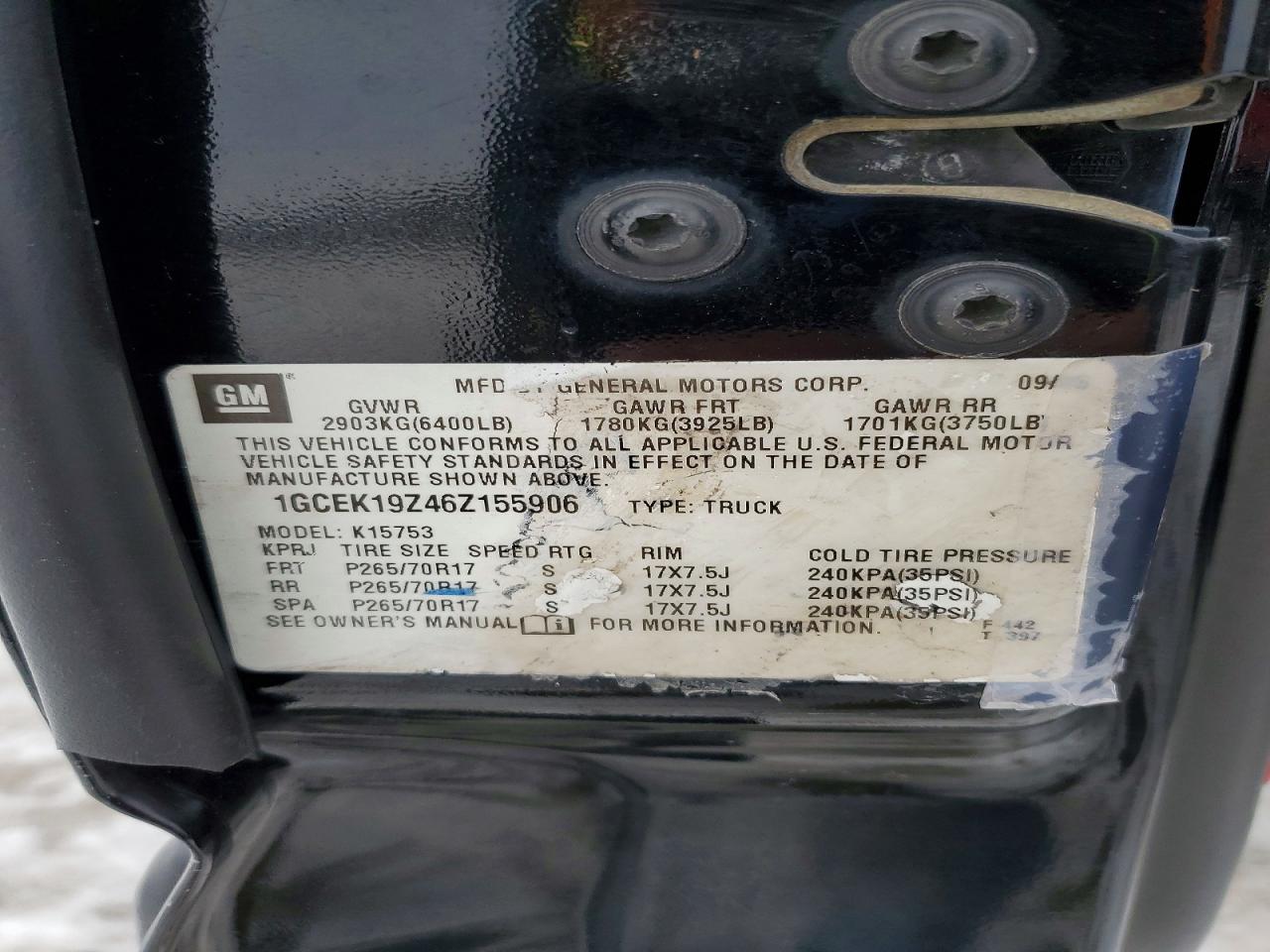 2006 CHEVROLET SILVERADO K1500 photo 23