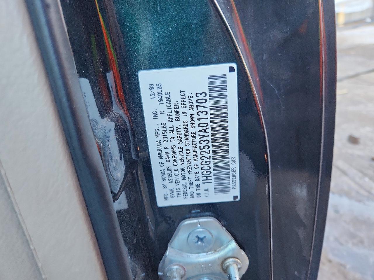 2000 HONDA ACCORD EX photo 23