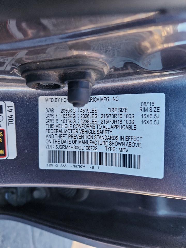 2016 HONDA CR-V LX photo 23