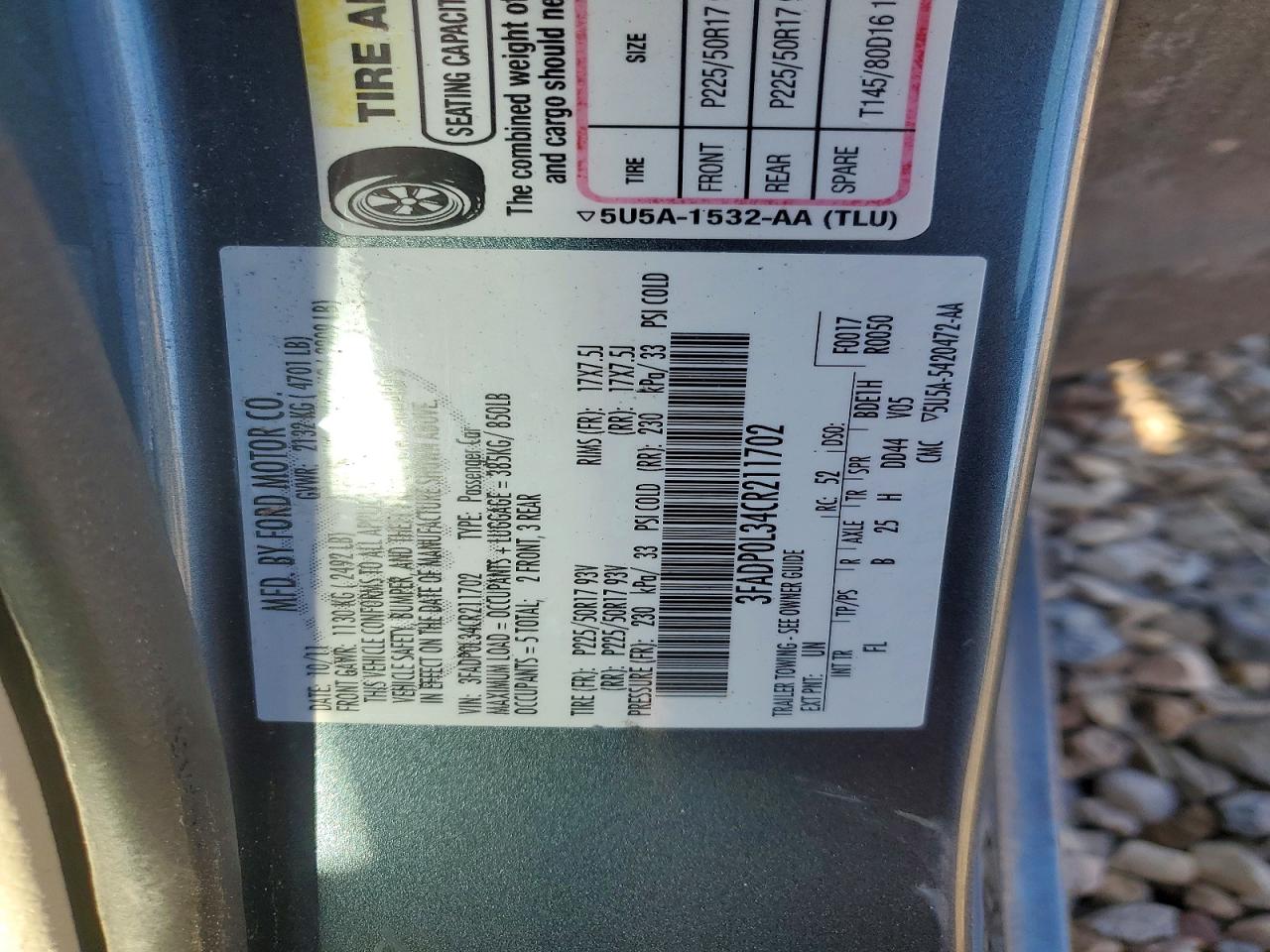 2012 FORD FUSION HYBRID photo 12