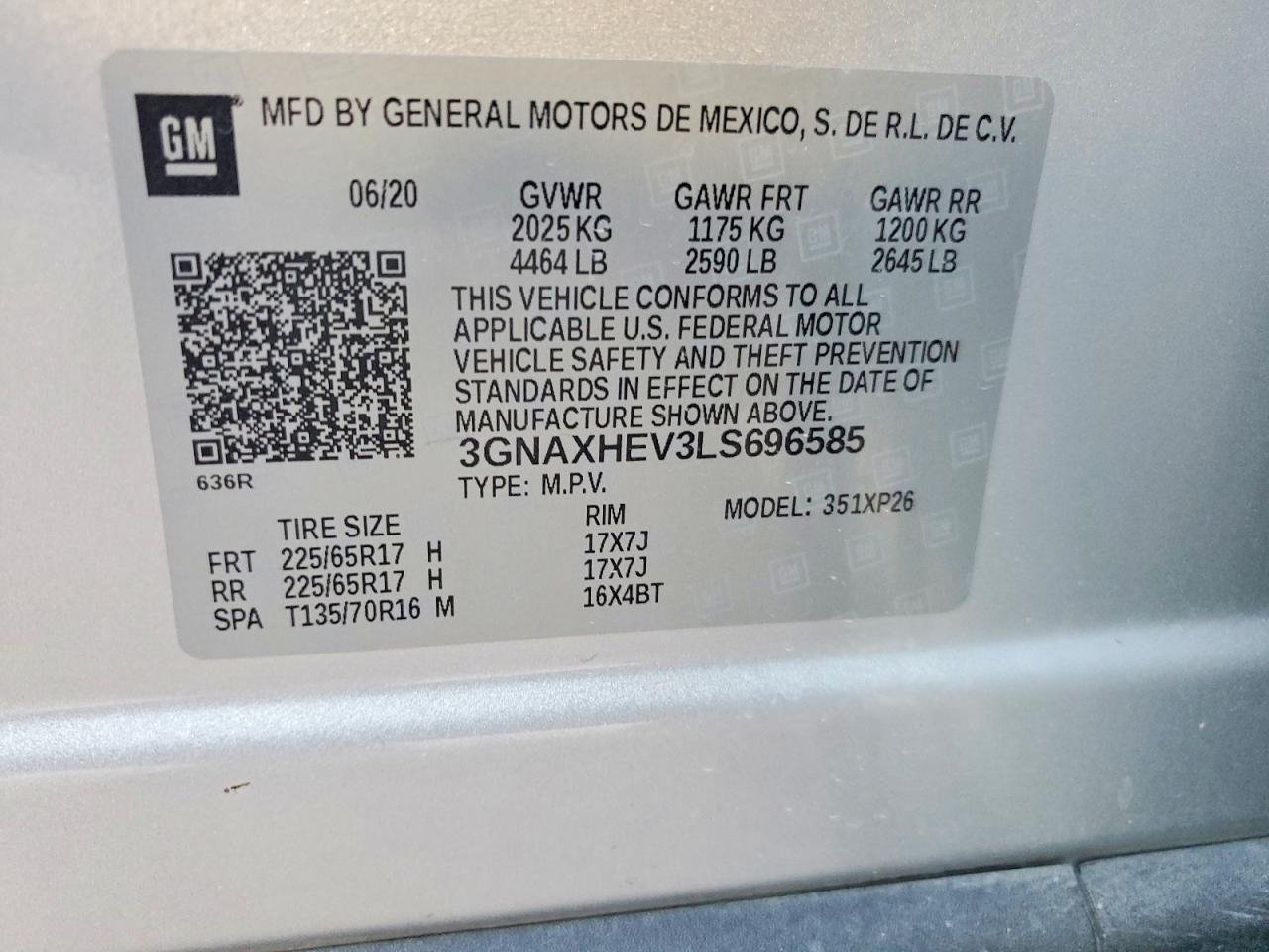 2020 CHEVROLET EQUINOX LS photo 37