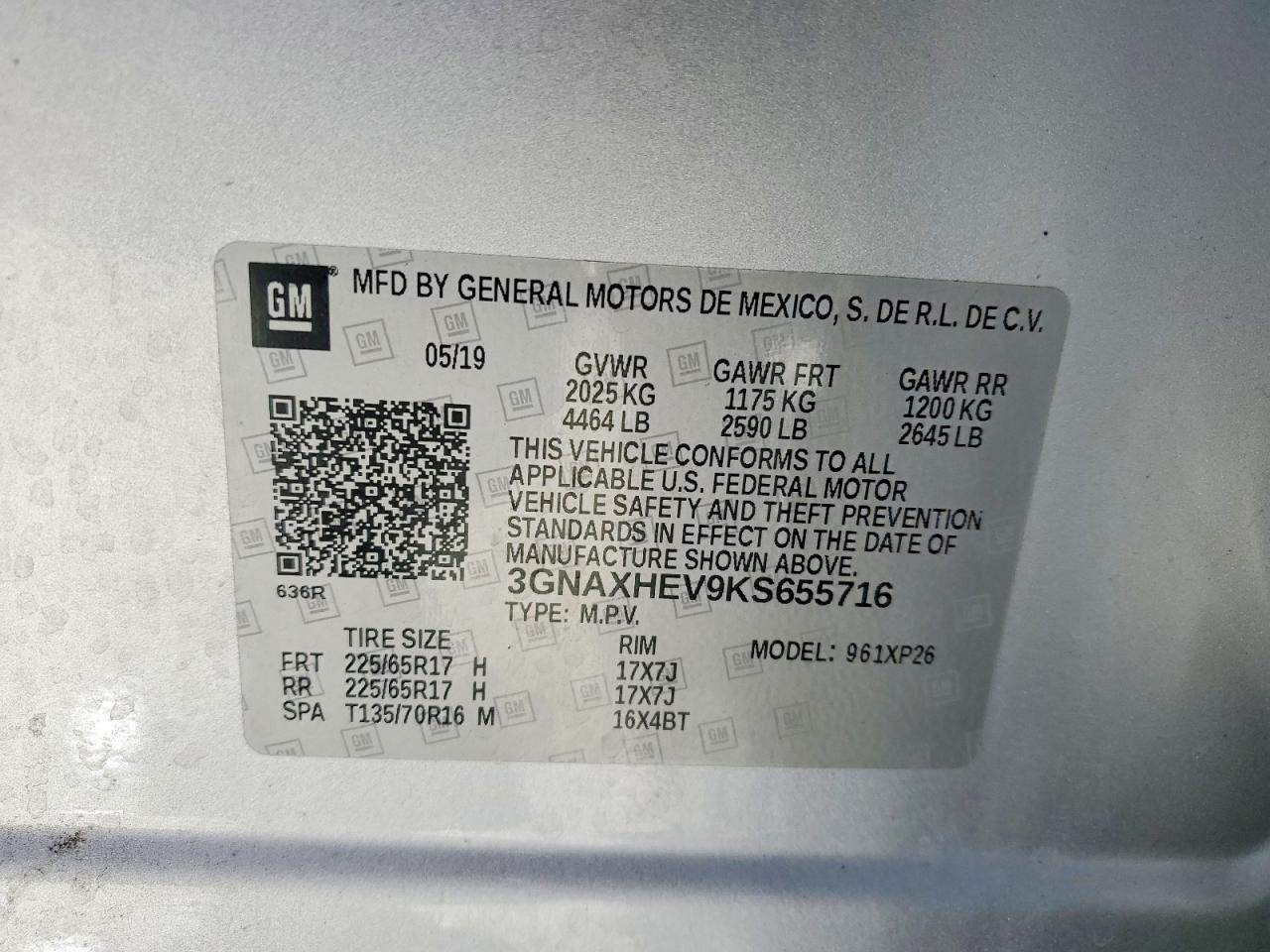 2019 CHEVROLET EQUINOX LS photo 25