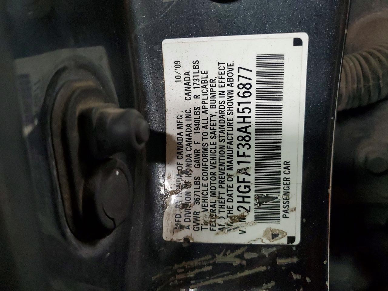 2010 HONDA CIVIC VP photo 23
