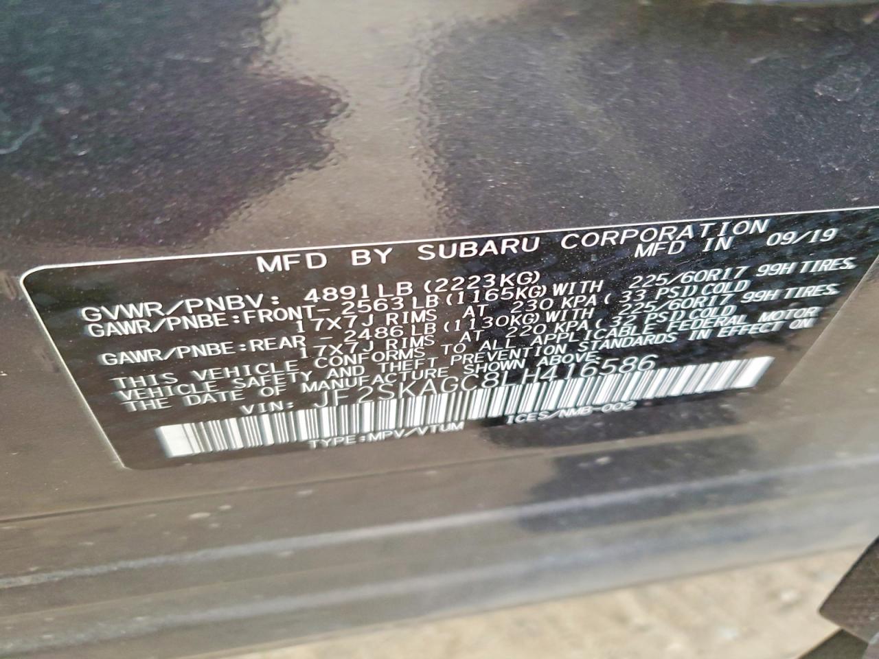 2020 SUBARU FORESTER PREMIUM photo 25