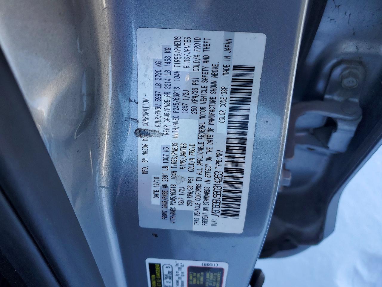 2011 MAZDA CX-9 photo 13