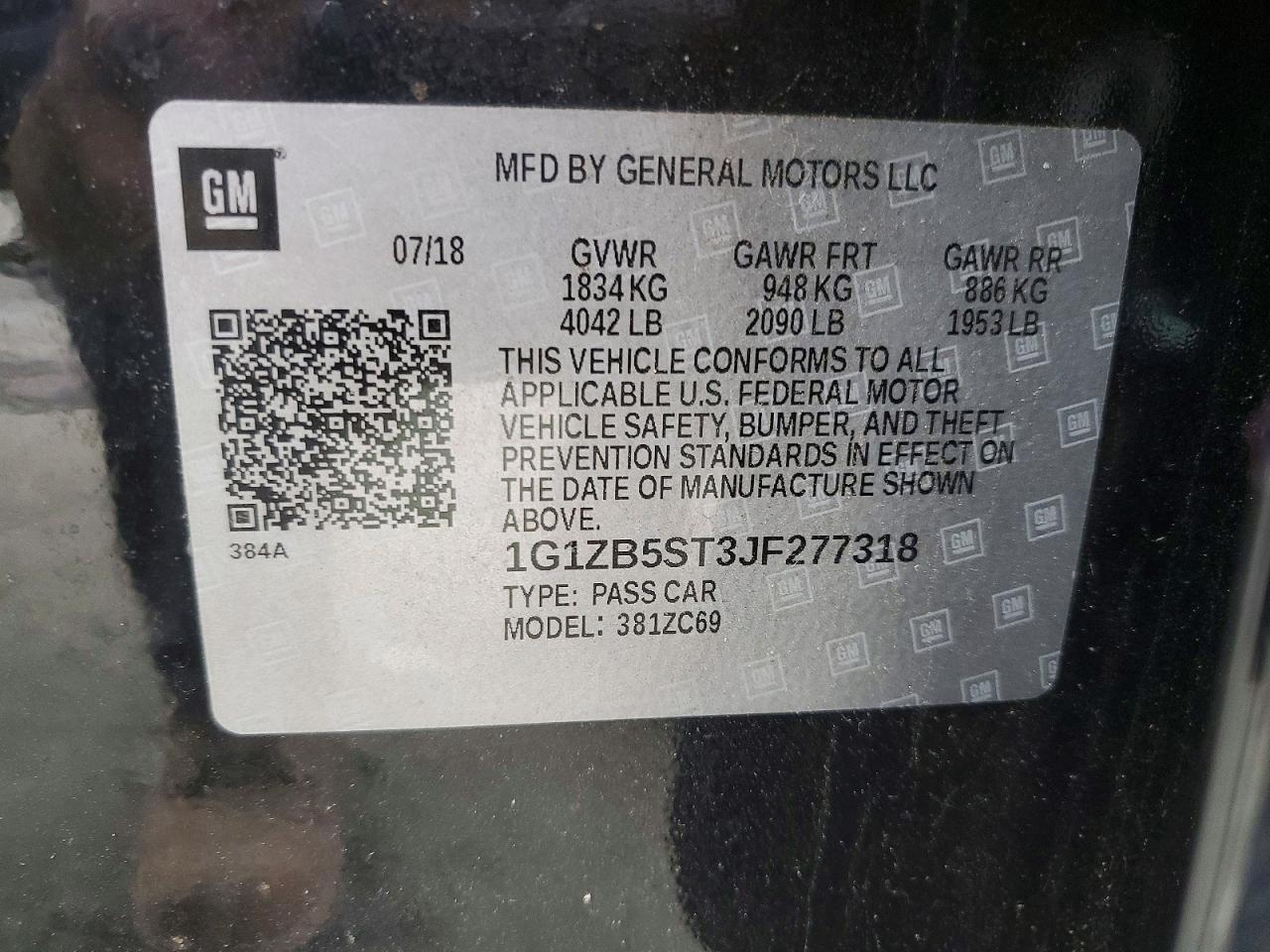 2018 CHEVROLET MALIBU LS photo 23