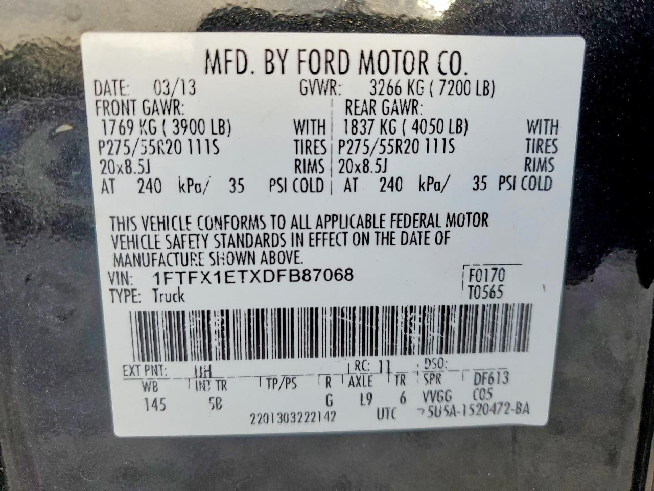 2013 FORD F150 SUPER CAB photo 37