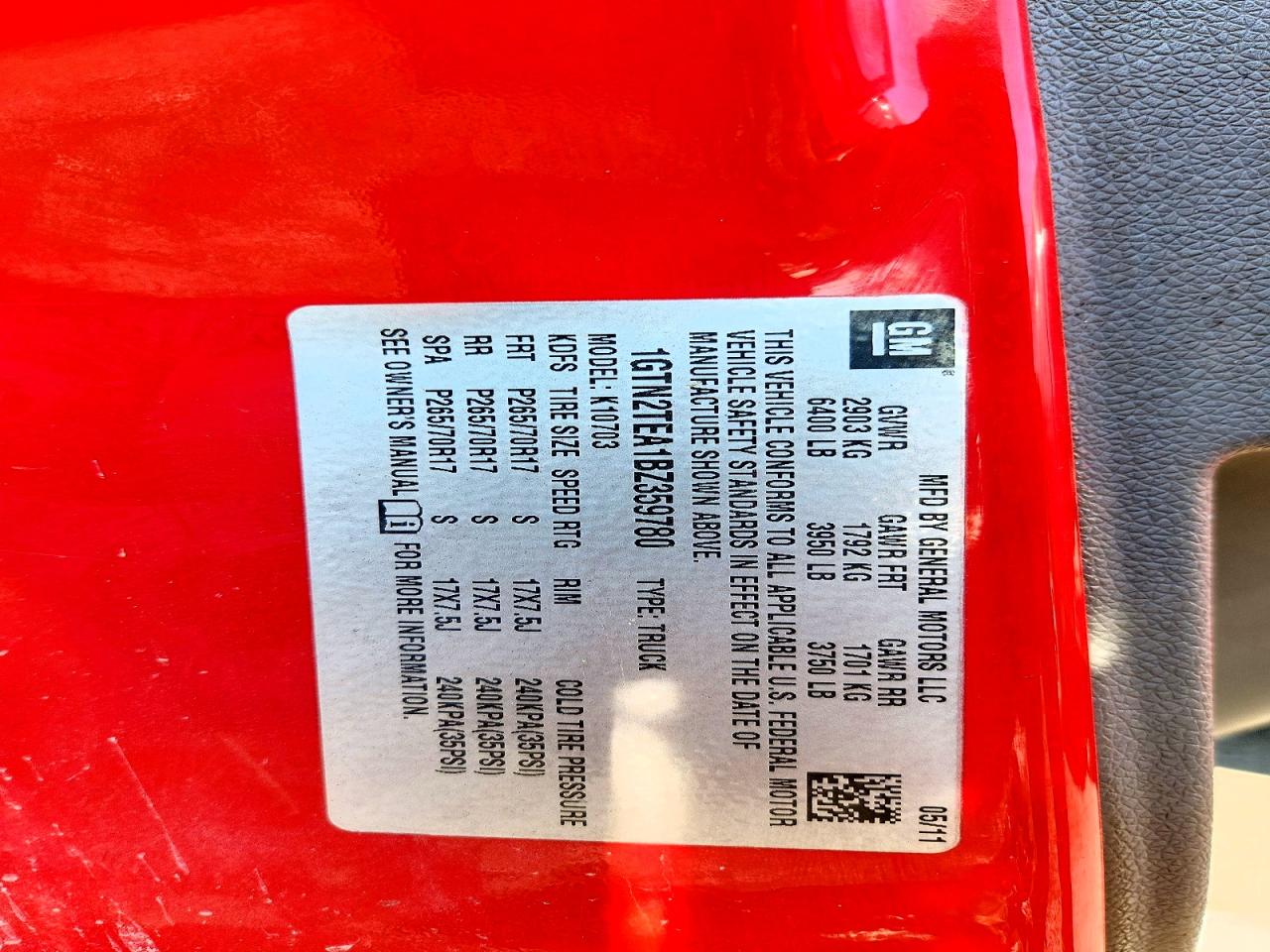 2011 GMC SIERRA K1500 photo 12