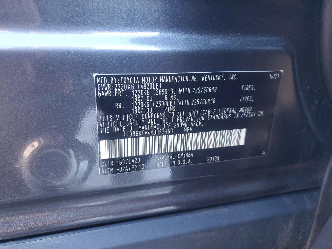 2021 TOYOTA RAV4 XLE PREMIUM photo 12