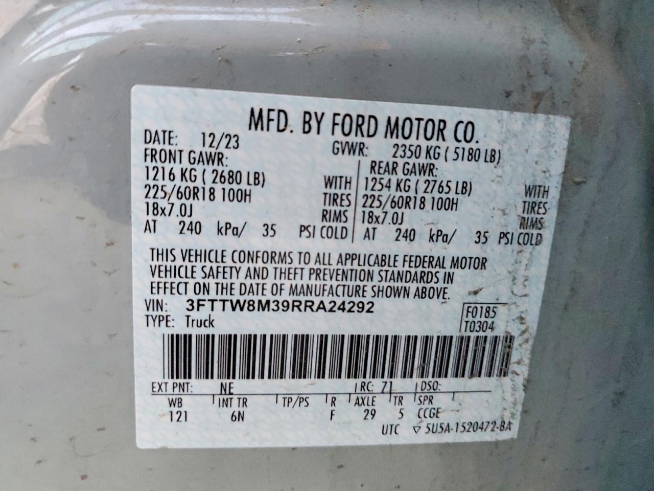 2024 FORD MAVERICK LARIAT photo 34