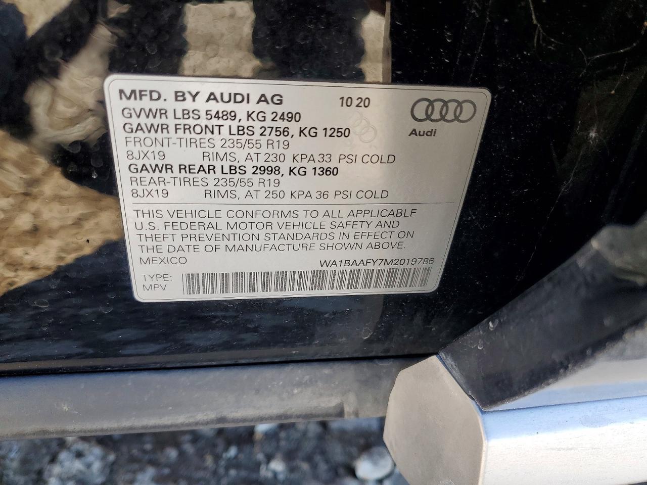 2021 AUDI Q5 PREMIUM PLUS photo 13