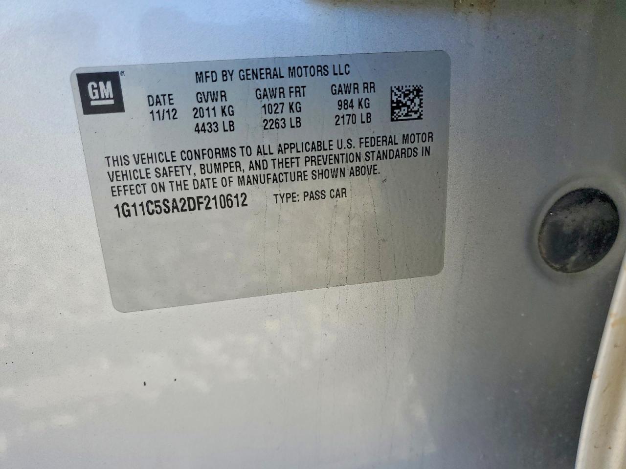 2013 CHEVROLET MALIBU 1LT photo 23