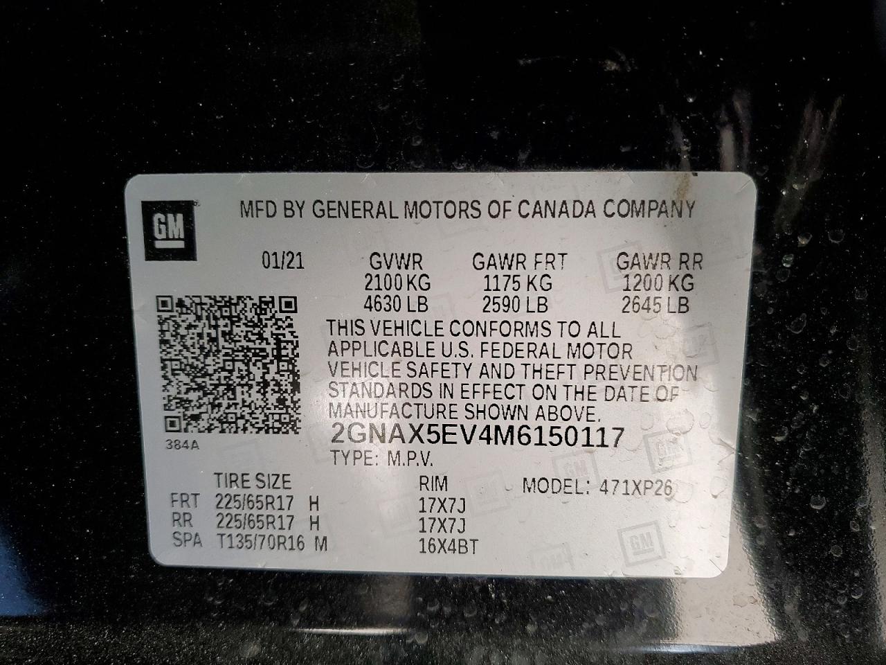 2021 CHEVROLET EQUINOX photo 13