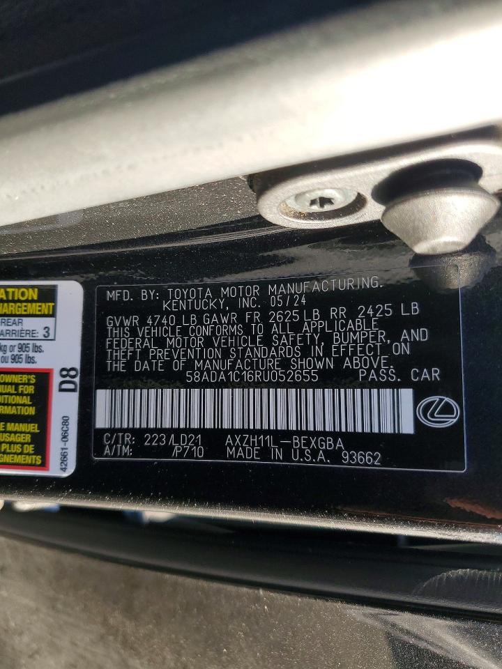 2024 LEXUS ES 300H BASE photo 12