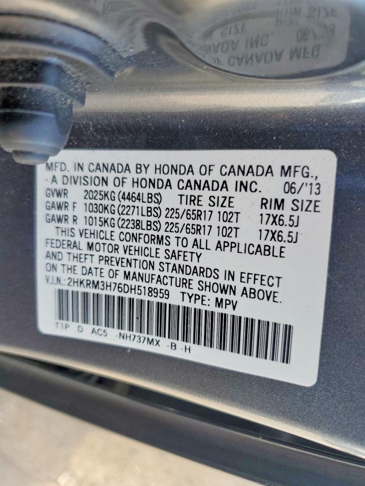 2013 HONDA CR-V EXL photo 25