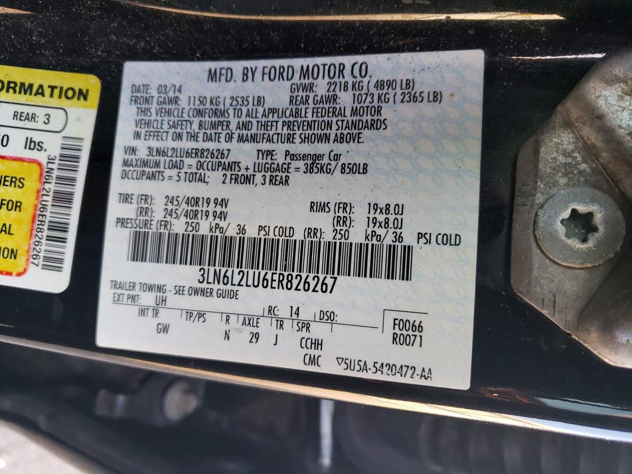 2014 LINCOLN MKZ HYBRID photo 23