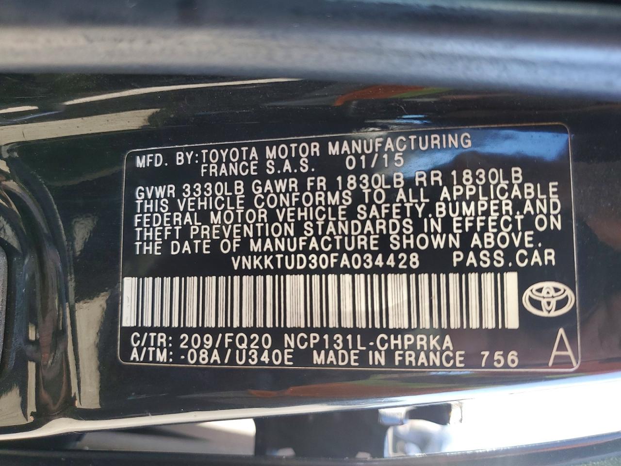 2015 TOYOTA YARIS photo 23