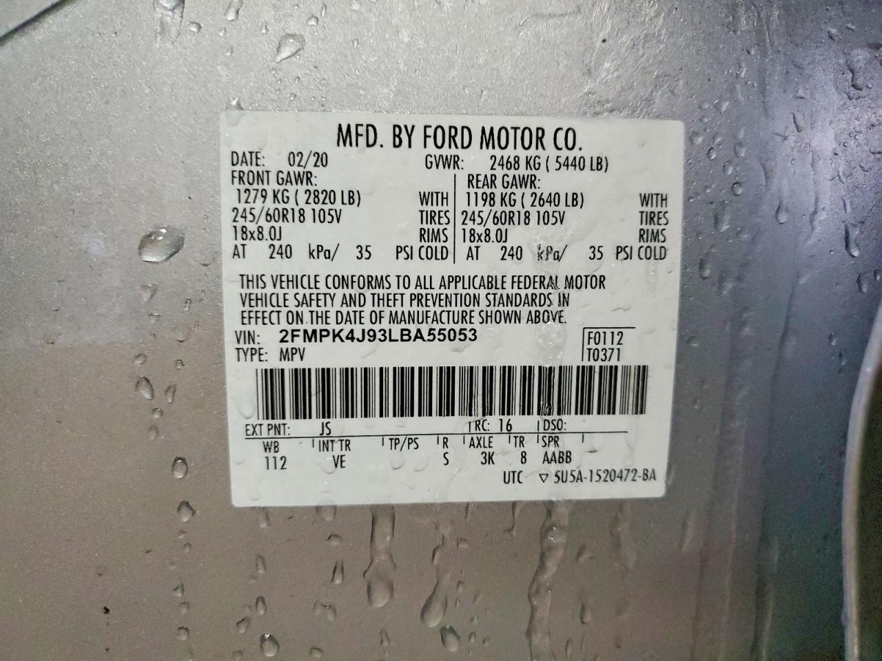 2020 FORD EDGE SEL photo 25