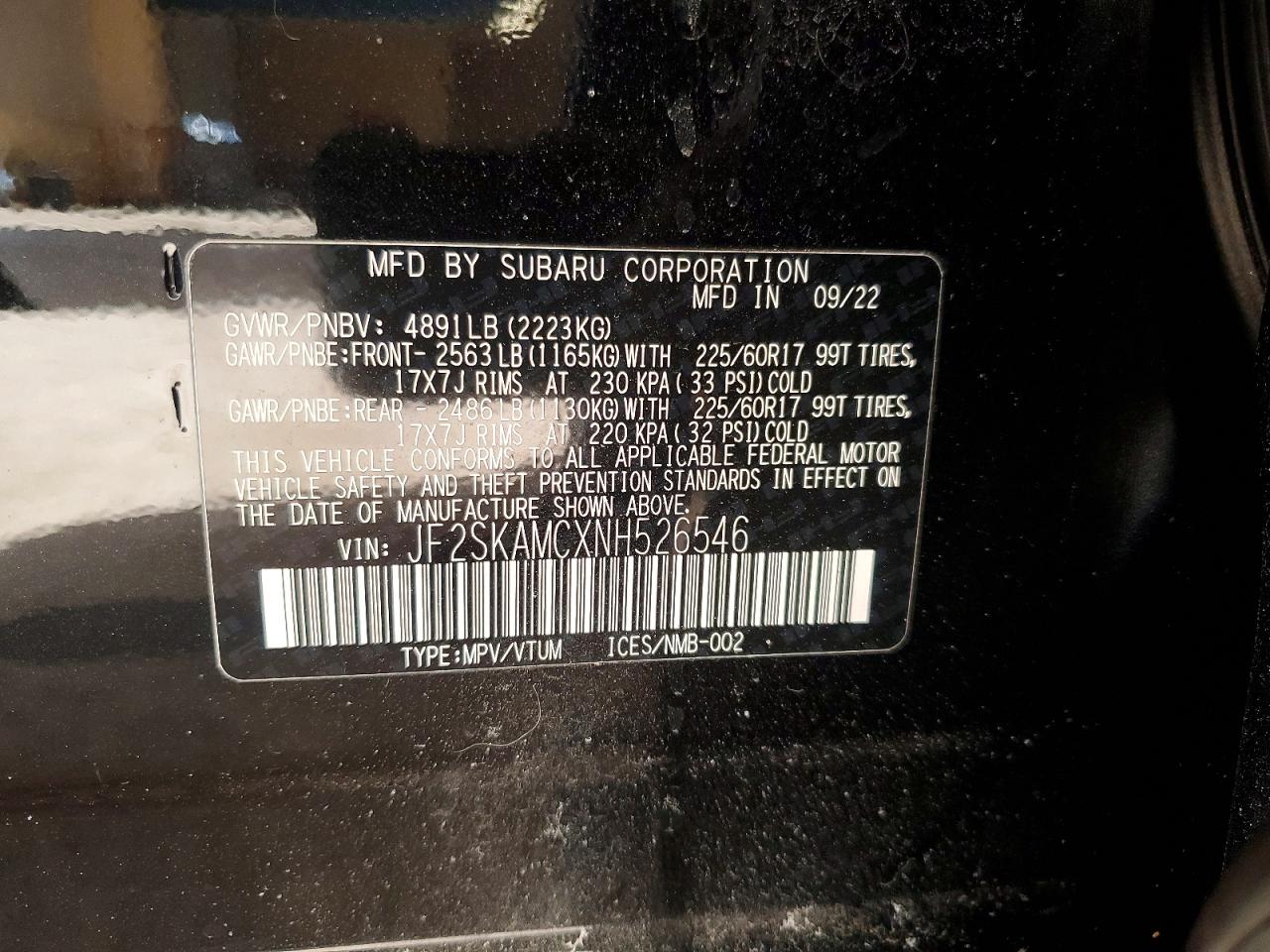 2022 SUBARU FORESTER WILDERNESS photo 12