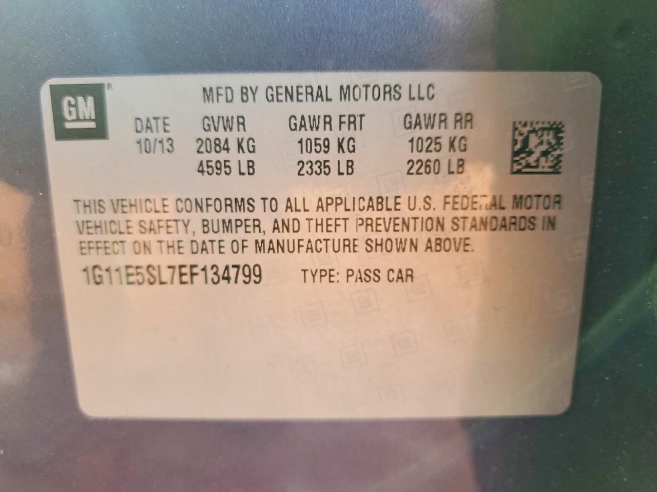 2014 CHEVROLET MALIBU 2LT photo 34