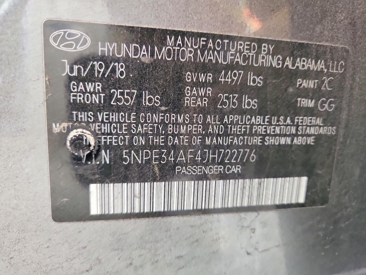 2018 HYUNDAI SONATA SPORT photo 23