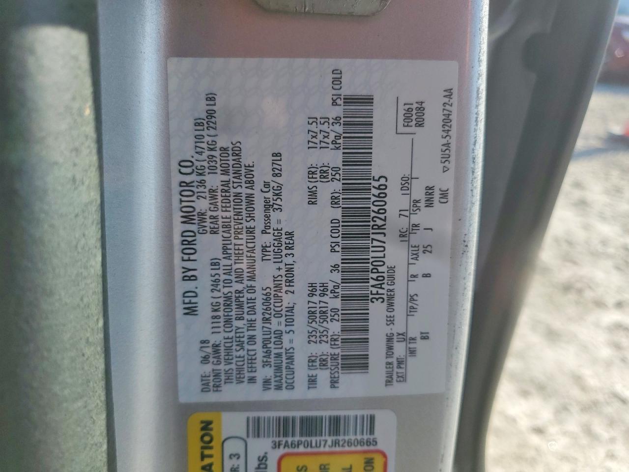 2018 FORD FUSION SE HYBRID photo 12