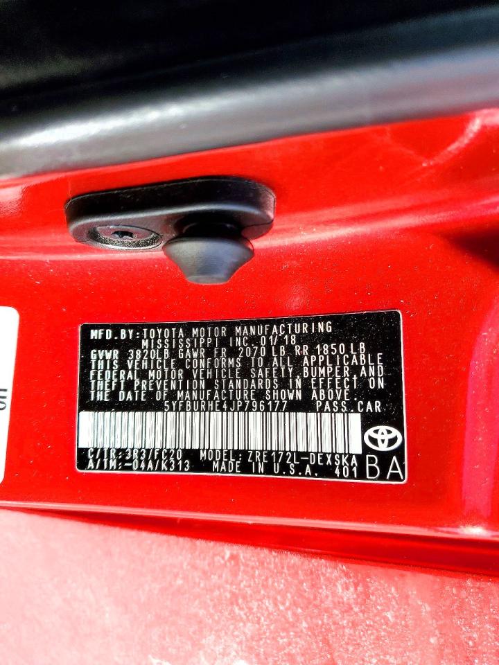 2018 TOYOTA COROLLA SE photo 23