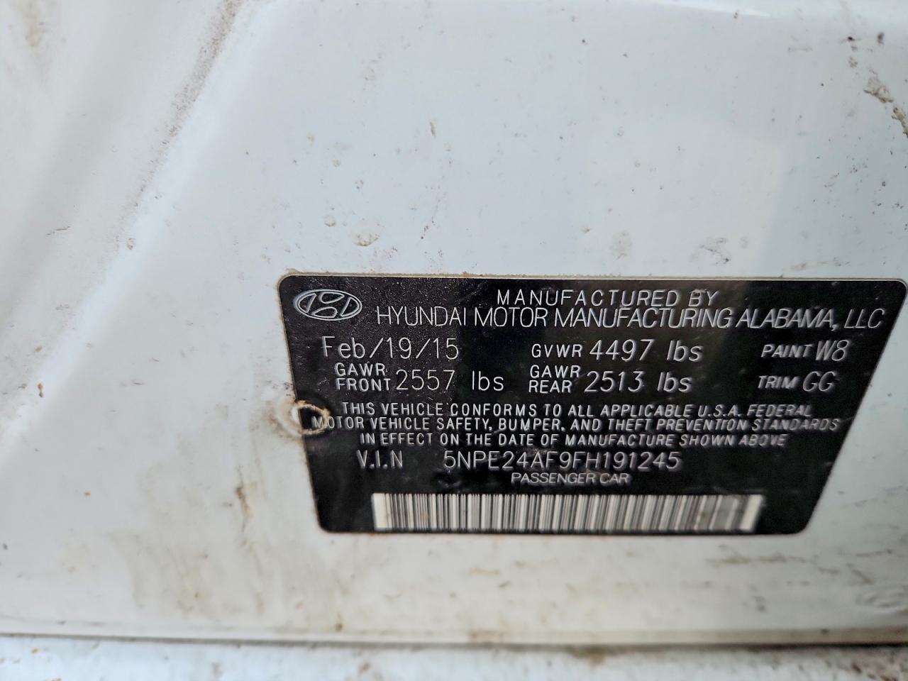 2015 HYUNDAI SONATA SE photo 23
