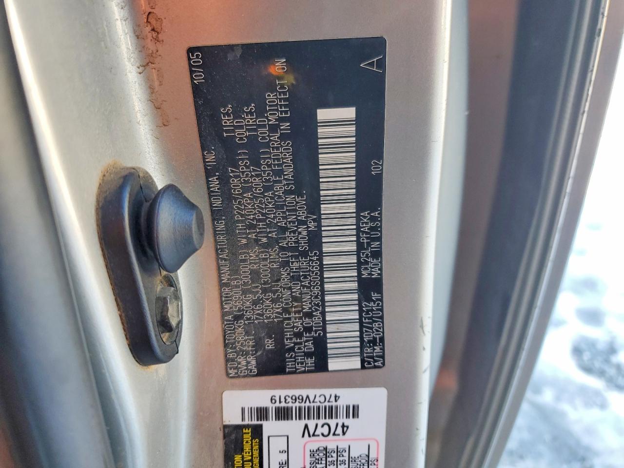 2006 TOYOTA SIENNA photo 27
