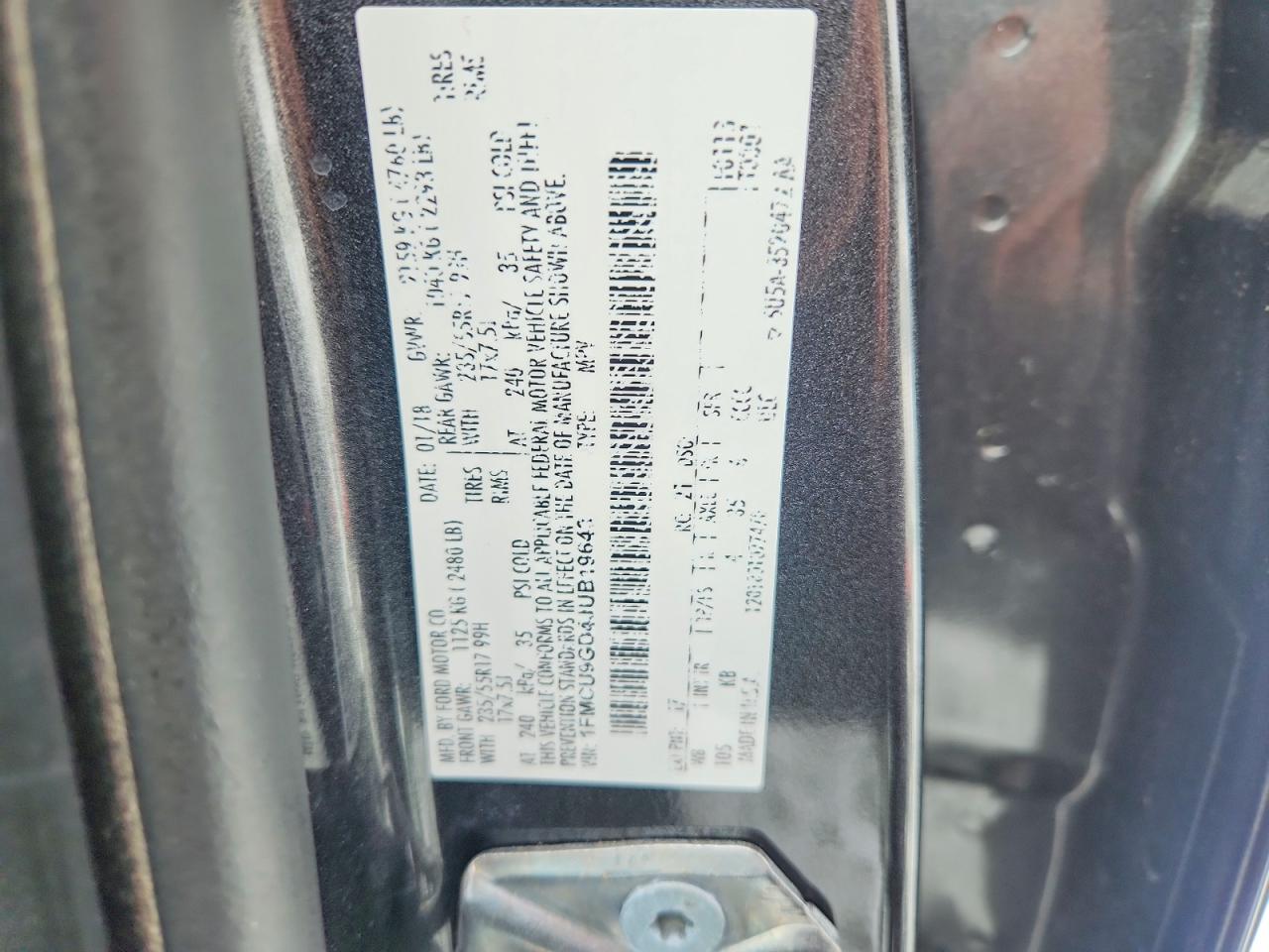 2018 FORD ESCAPE SE photo 25