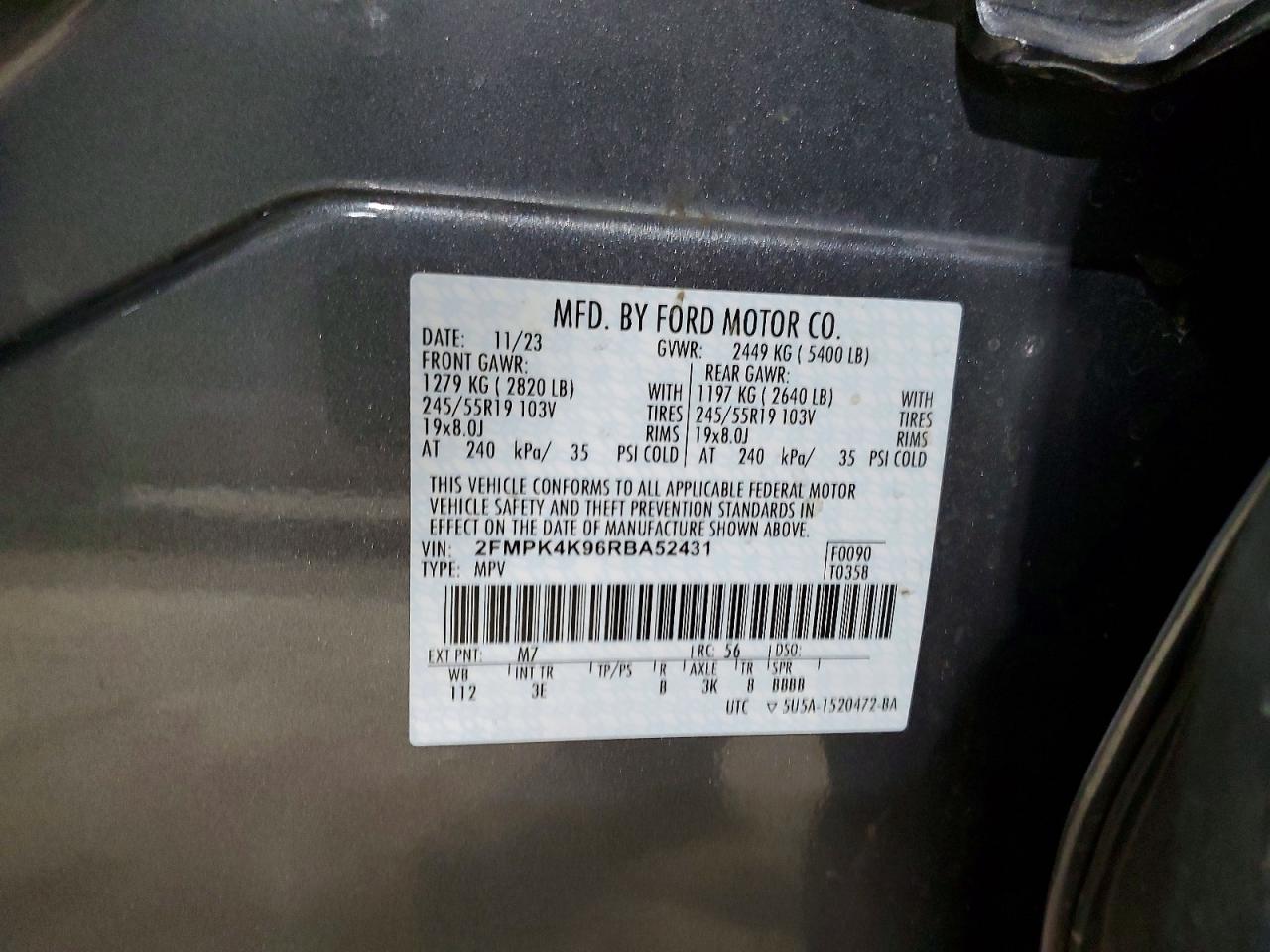 2024 FORD EDGE TITANIUM photo 13