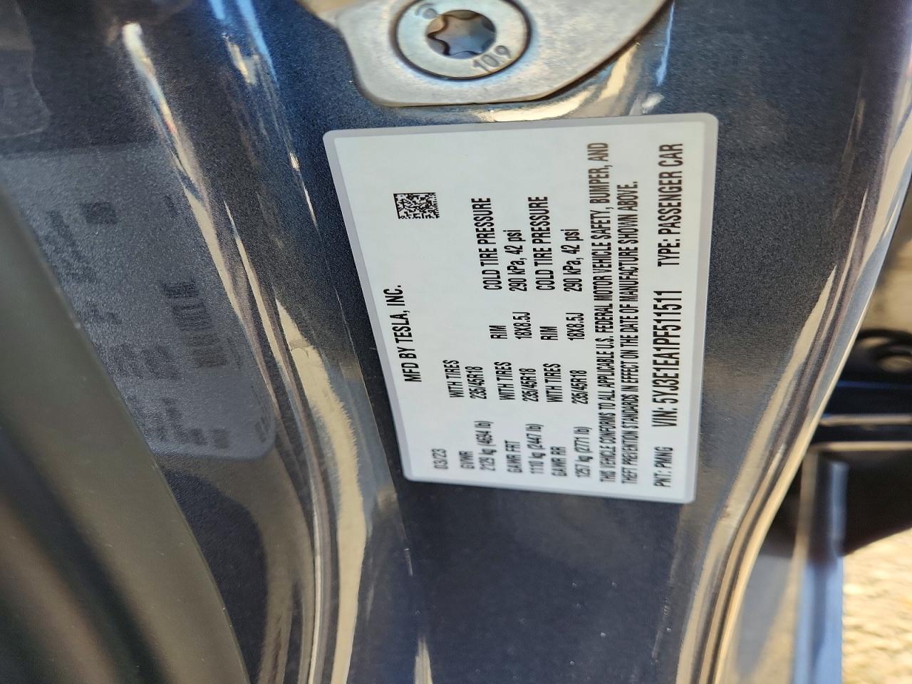 2023 TESLA MODEL 3 photo 12