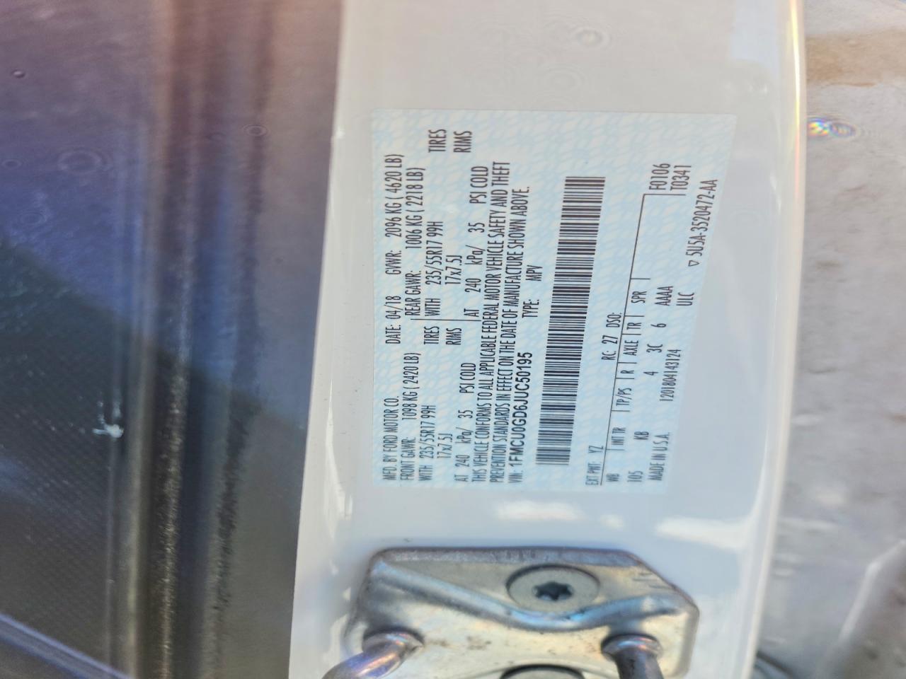 2018 FORD ESCAPE SE photo 25