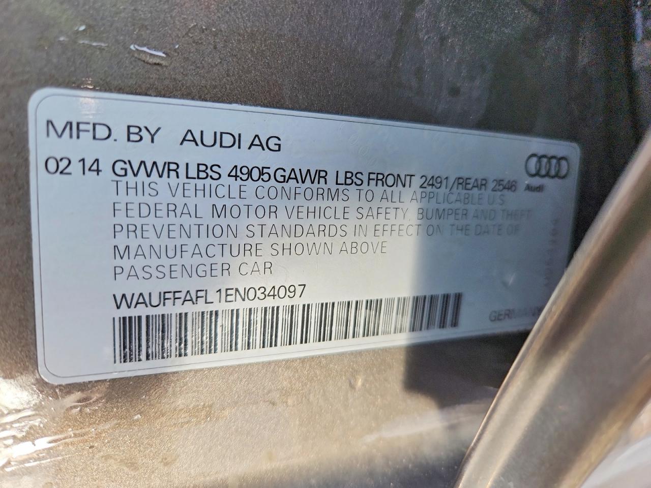 2014 AUDI A4 PREMIUM PLUS photo 25