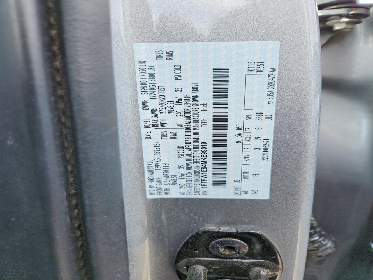 2021 FORD F150 SUPERCREW photo 25