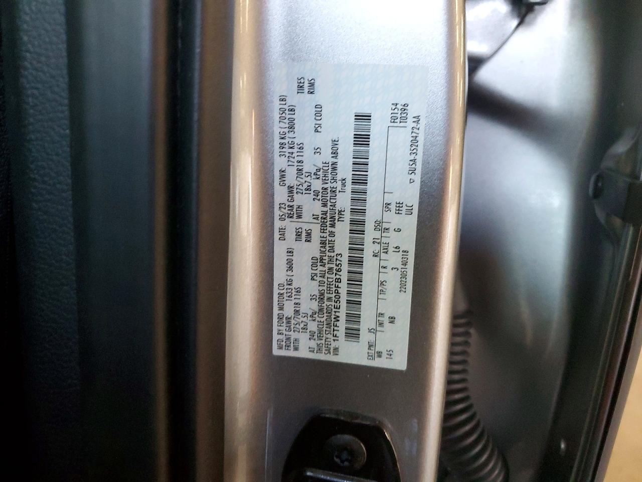 2023 FORD F150 SUPERCREW photo 12