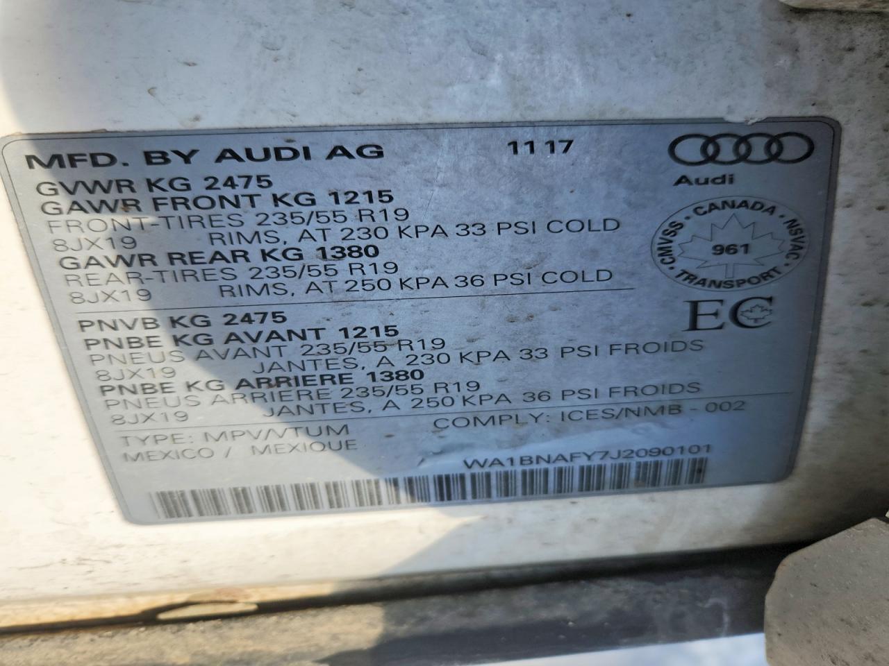 2018 AUDI Q5 PREMIUM PLUS photo 25