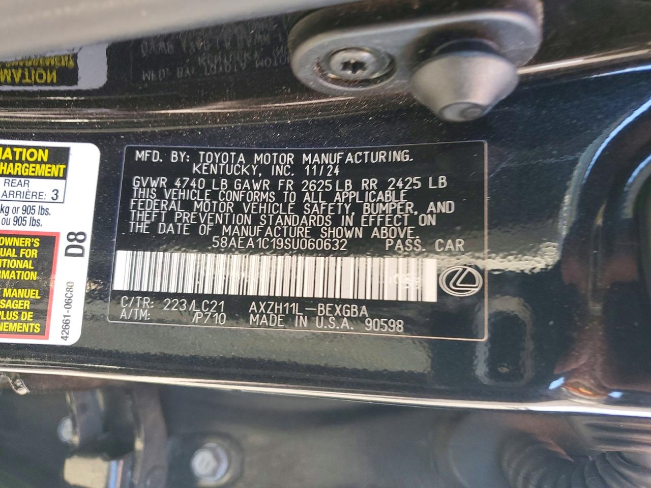 2025 LEXUS ES 300H BASE photo 13