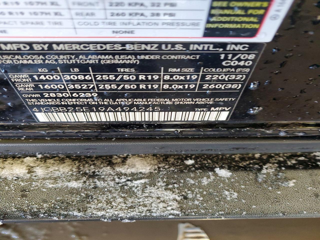 2009 MERCEDES-BENZ ML photo 25