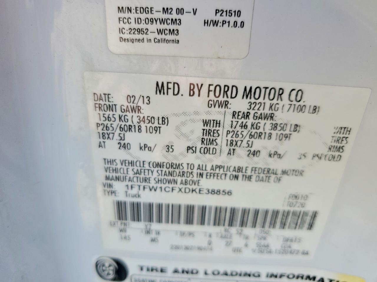 2013 FORD F150 SUPERCREW photo 12