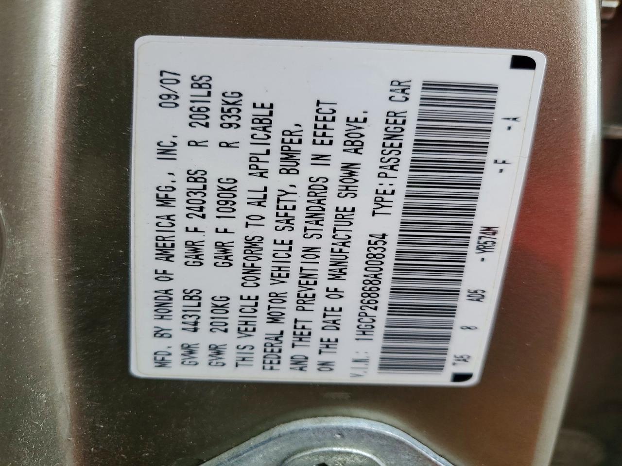 2008 HONDA ACCORD EXL photo 25