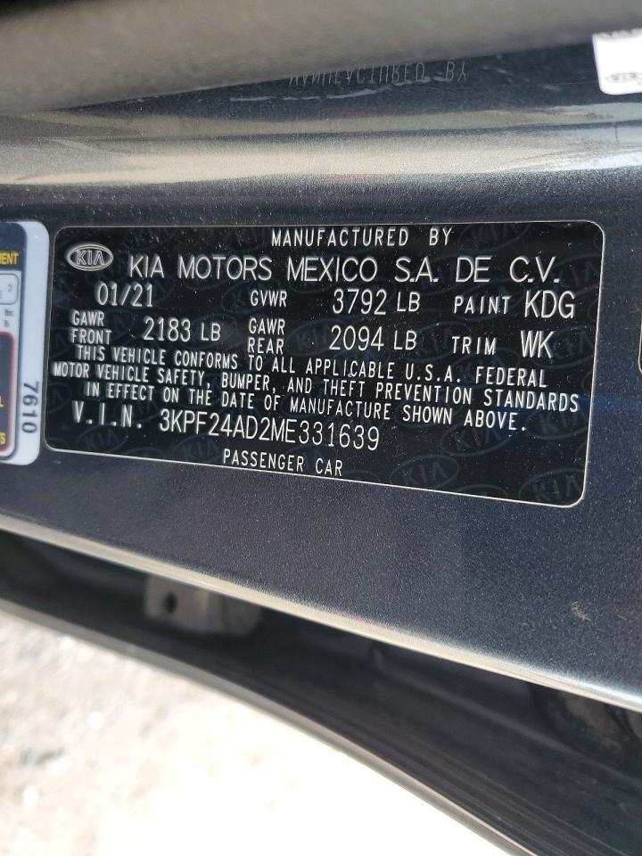2021 KIA FORTE LXS photo 25