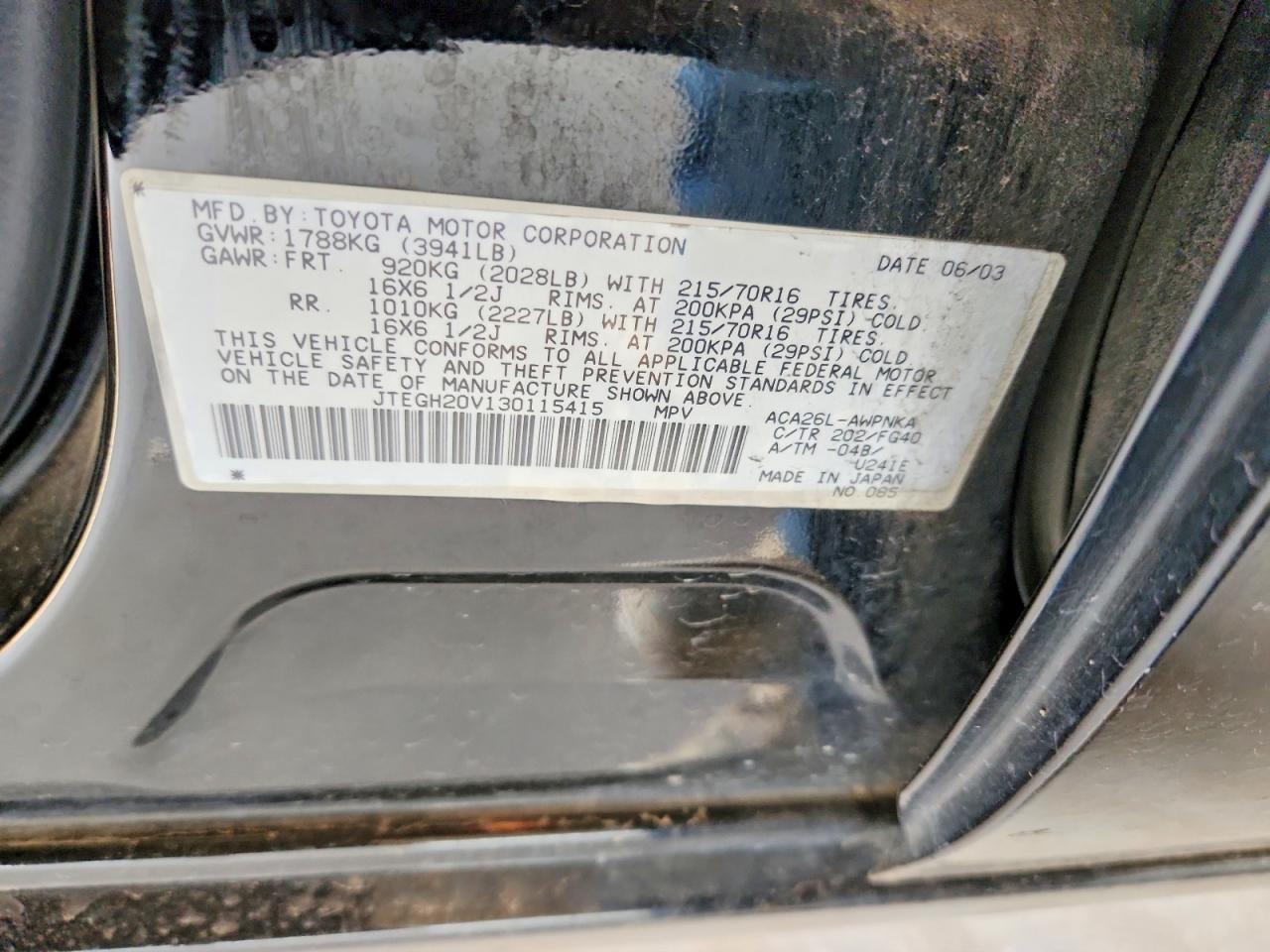 2003 TOYOTA RAV4 BASE photo 25