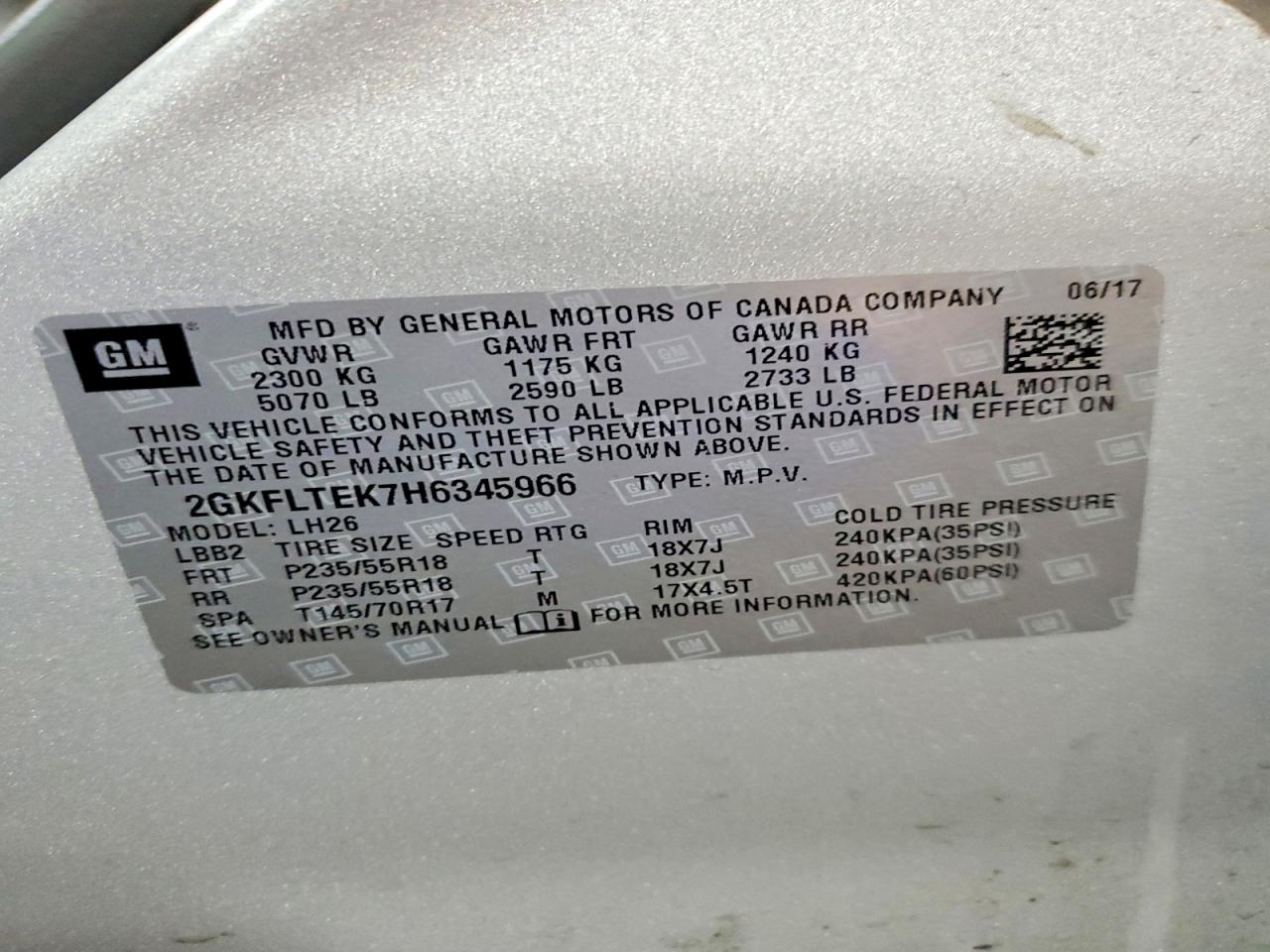 2017 GMC TERRAIN SLE photo 23