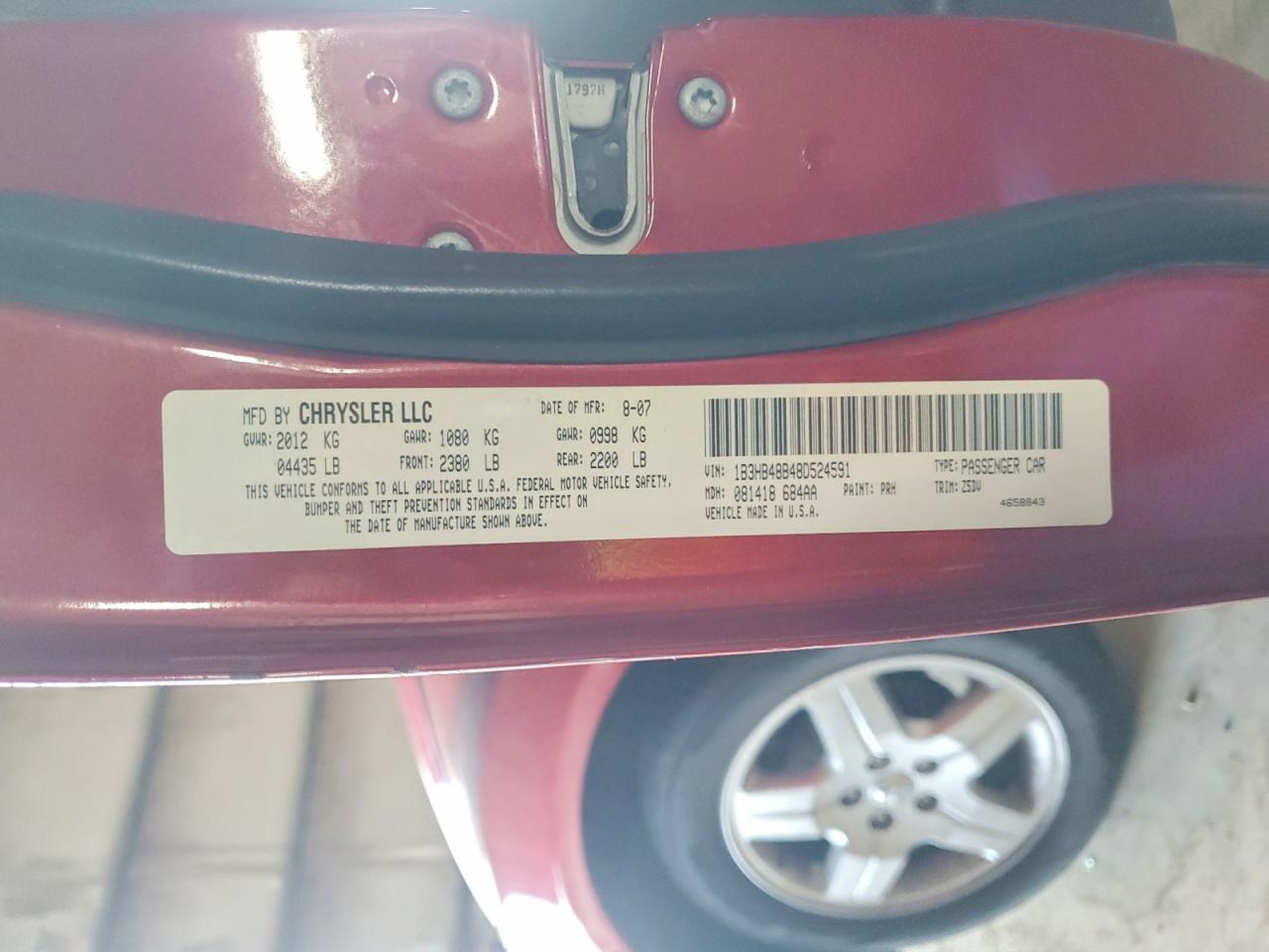 2008 DODGE CALIBER SXT photo 12